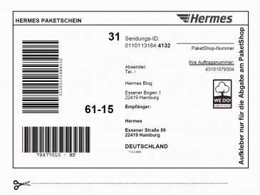 was benötige ich um sachen beim hermes paket shop abzuhilen|Wie kann ich meine Sendung in einem .